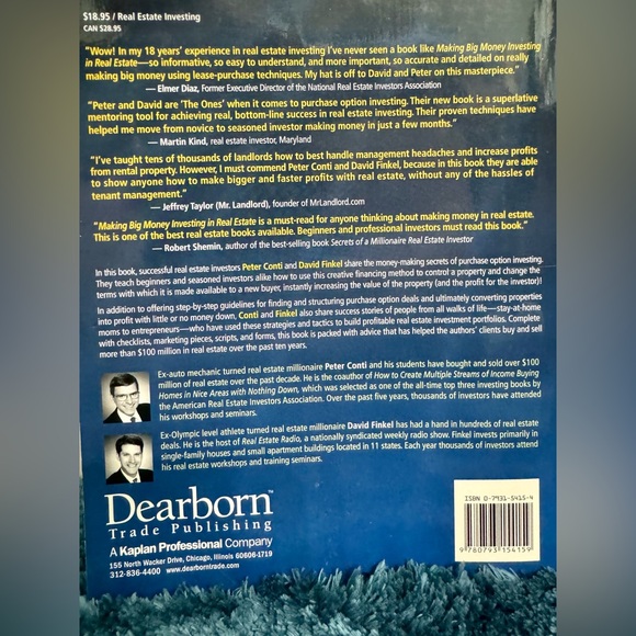 Making Big Money Investing in Real Estate W/O Bank or Rehab Projects Paper Back - Picture 8 of 12